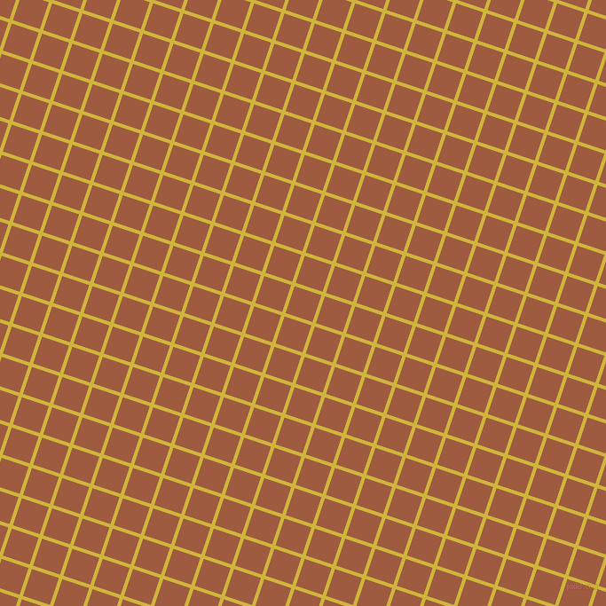 72/162 degree angle diagonal checkered chequered lines, 4 pixel lines width, 32 pixel square size, Old Gold and Sepia plaid checkered seamless tileable