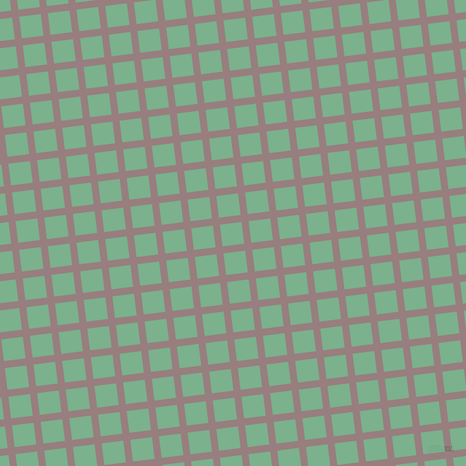 7/97 degree angle diagonal checkered chequered lines, 10 pixel lines width, 31 pixel square size, Opium and Bay Leaf plaid checkered seamless tileable