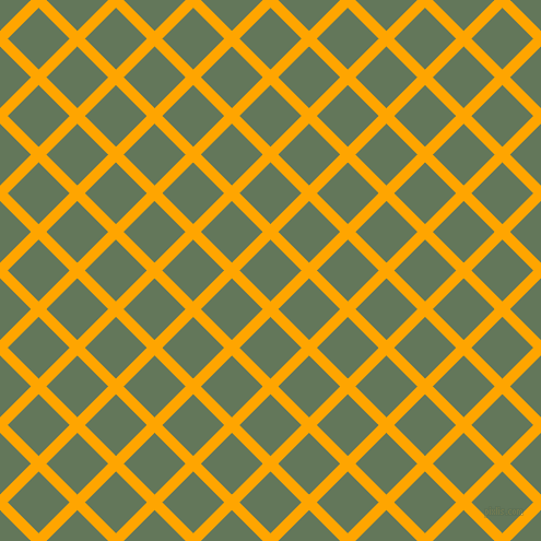 45/135 degree angle diagonal checkered chequered lines, 10 pixel line width, 40 pixel square size, Orange and Axolotl plaid checkered seamless tileable