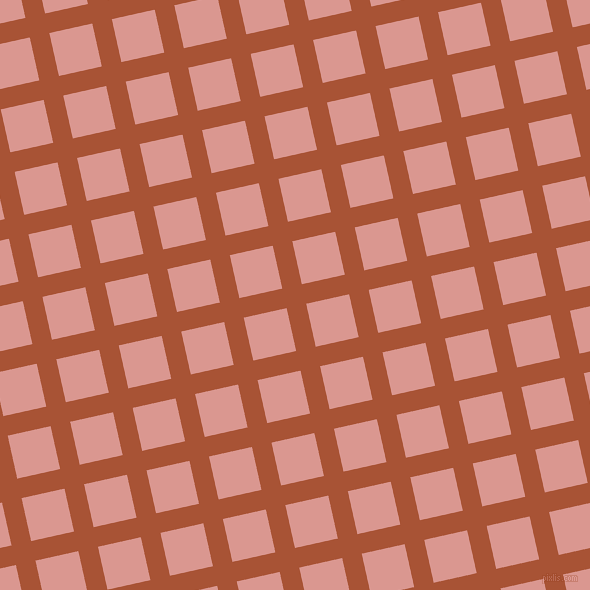 13/103 degree angle diagonal checkered chequered lines, 20 pixel line width, 44 pixel square size, Orange Roughy and Petite Orchid plaid checkered seamless tileable