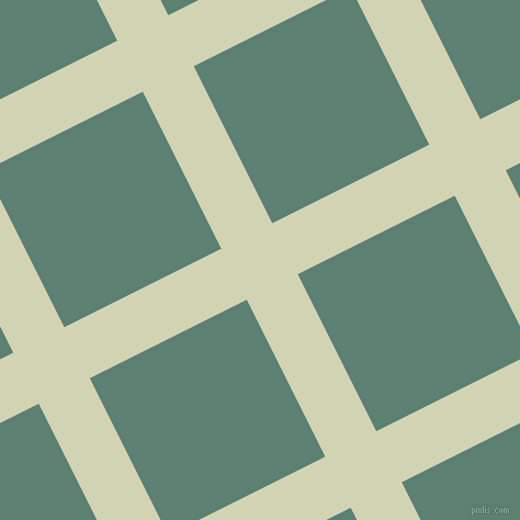 27/117 degree angle diagonal checkered chequered lines, 52 pixel line width, 160 pixel square size, Orinoco and Cutty Sark plaid checkered seamless tileable