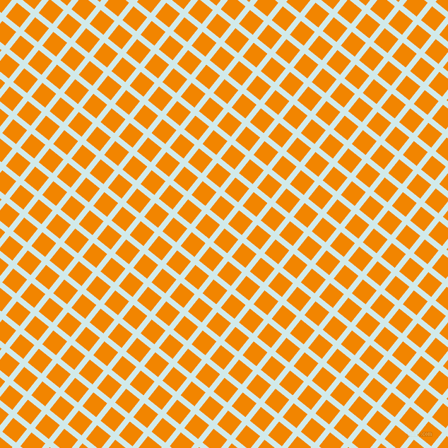 51/141 degree angle diagonal checkered chequered lines, 8 pixel lines width, 25 pixel square size, Oyster Bay and Tangerine plaid checkered seamless tileable