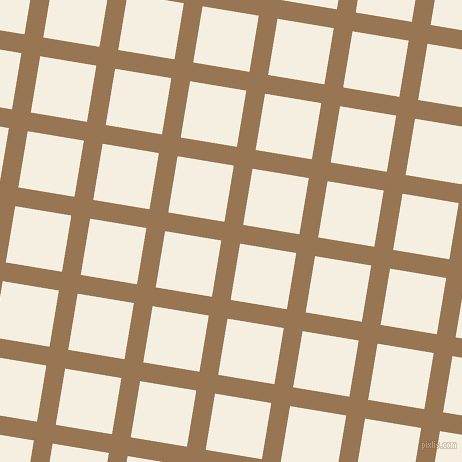 81/171 degree angle diagonal checkered chequered lines, 19 pixel line width, 57 pixel square size, Pale Brown and Bianca plaid checkered seamless tileable