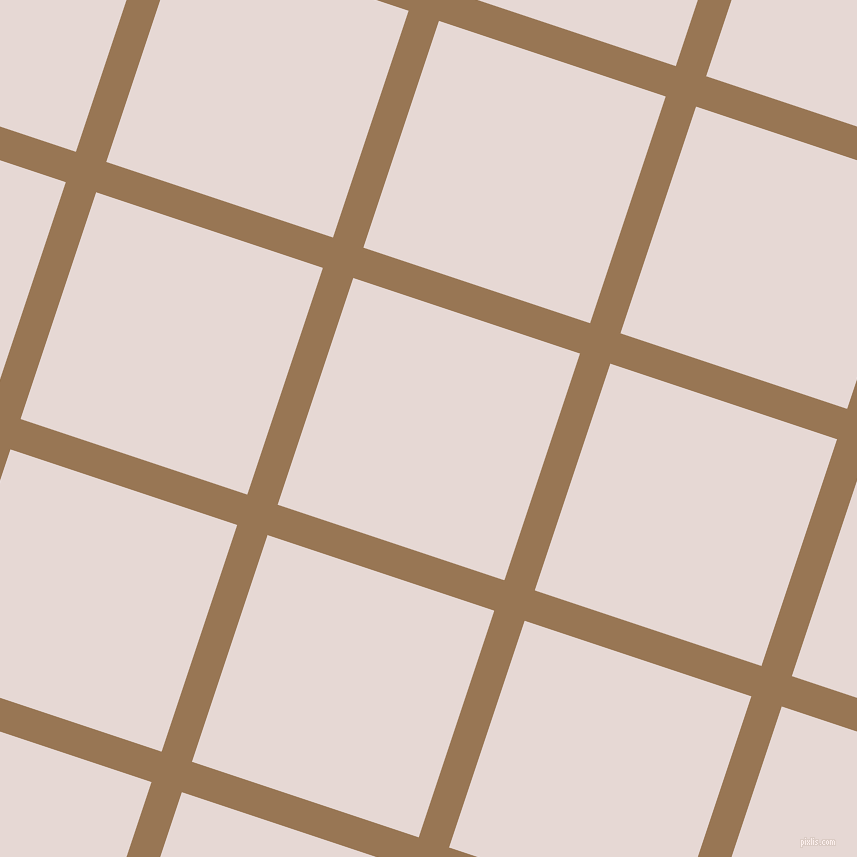 72/162 degree angle diagonal checkered chequered lines, 32 pixel lines width, 239 pixel square size, Pale Brown and Ebb plaid checkered seamless tileable