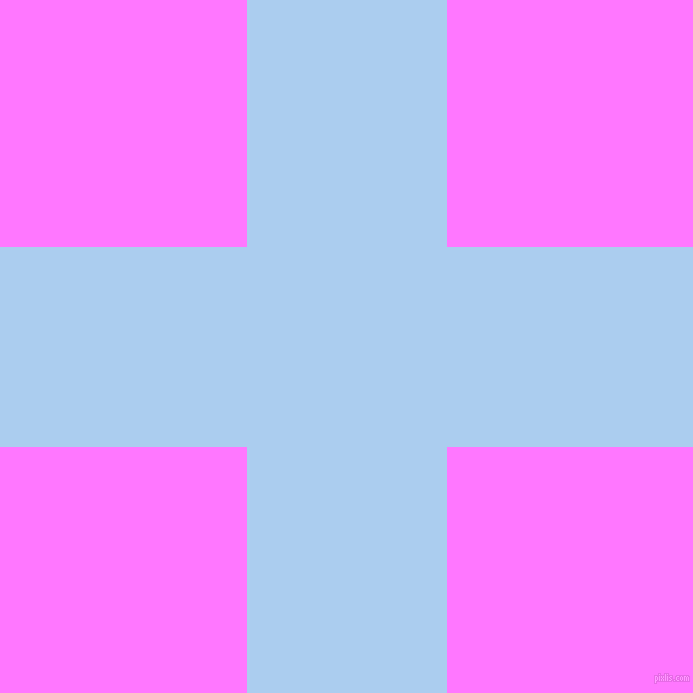 checkered chequered horizontal vertical lines, 200 pixel lines width, 493 pixel square size, Pale Cornflower Blue and Fuchsia Pink plaid checkered seamless tileable