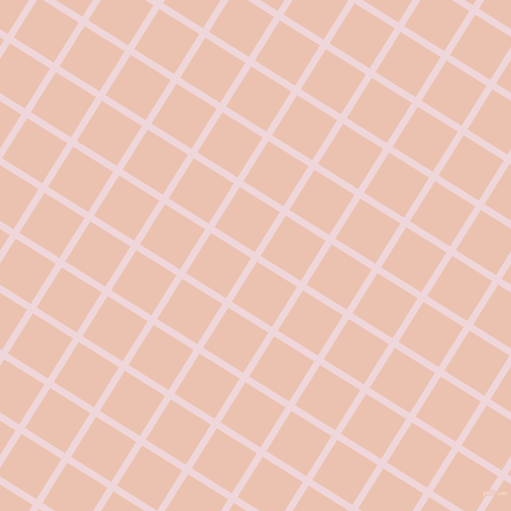 58/148 degree angle diagonal checkered chequered lines, 10 pixel lines width, 69 pixel square size, Pale Rose and Zinnwaldite plaid checkered seamless tileable