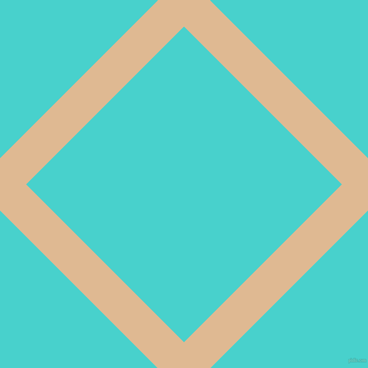 45/135 degree angle diagonal checkered chequered lines, 73 pixel lines width, 441 pixel square size, Pancho and Medium Turquoise plaid checkered seamless tileable