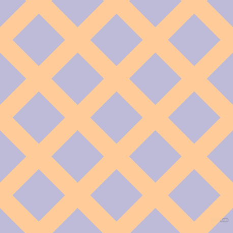 45/135 degree angle diagonal checkered chequered lines, 35 pixel line width, 73 pixel square size, Peach-Orange and Lavender Grey plaid checkered seamless tileable