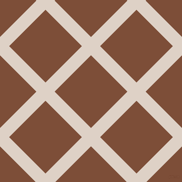 45/135 degree angle diagonal checkered chequered lines, 42 pixel line width, 167 pixel square size, Pearl Bush and Cigar plaid checkered seamless tileable