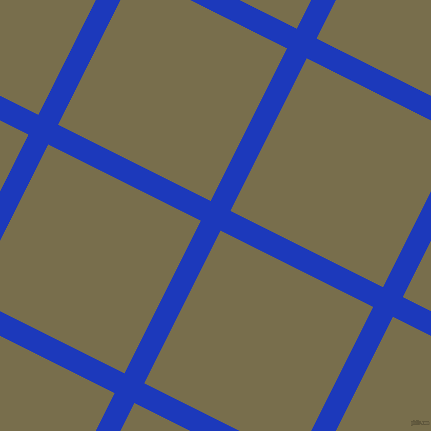 63/153 degree angle diagonal checkered chequered lines, 43 pixel lines width, 333 pixel square size, Persian Blue and Go Ben plaid checkered seamless tileable