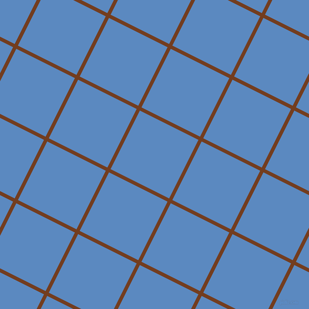 63/153 degree angle diagonal checkered chequered lines, 7 pixel lines width, 128 pixel square size, Peru Tan and Danube plaid checkered seamless tileable