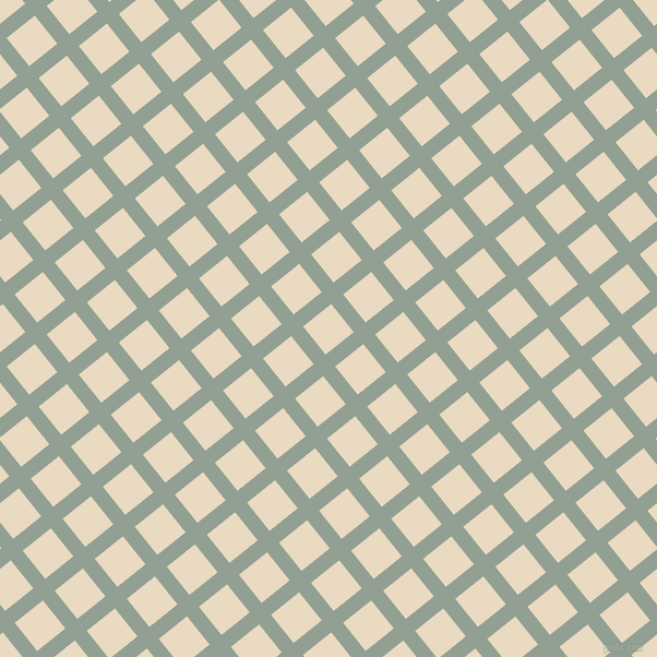 39/129 degree angle diagonal checkered chequered lines, 14 pixel lines width, 33 pixel square size, Pewter and Solitaire plaid checkered seamless tileable