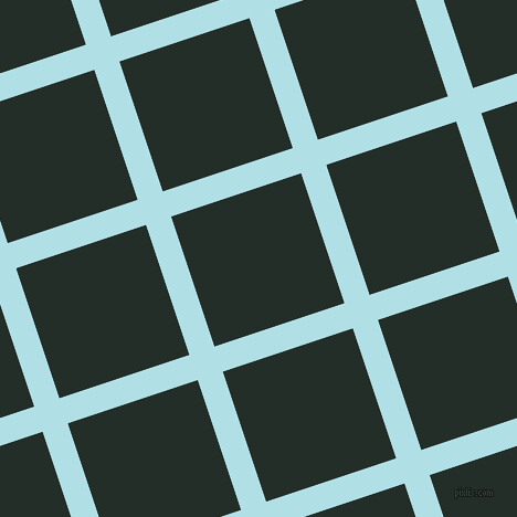 18/108 degree angle diagonal checkered chequered lines, 24 pixel lines width, 124 pixel square size, Powder Blue and Midnight Moss plaid checkered seamless tileable