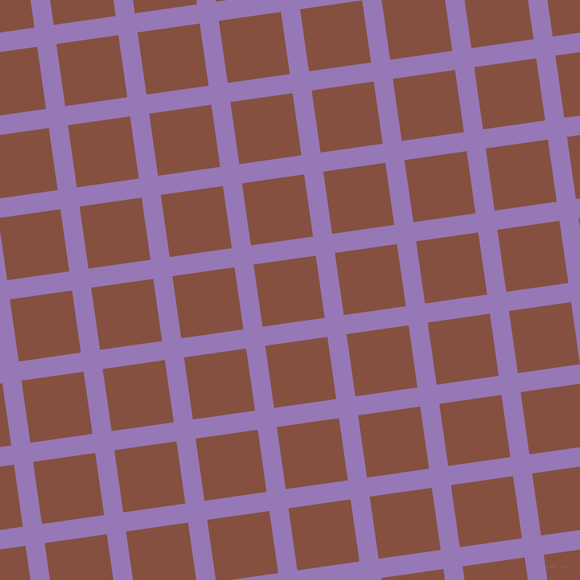 8/98 degree angle diagonal checkered chequered lines, 28 pixel line width, 91 pixel square size, Purple Mountain