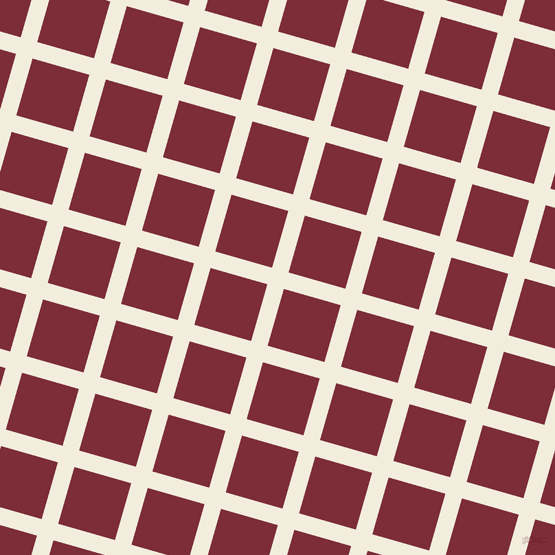 74/164 degree angle diagonal checkered chequered lines, 25 pixel line width, 86 pixel square size, Quarter Pearl Lusta and Paprika plaid checkered seamless tileable
