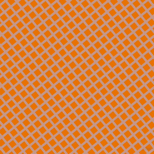 39/129 degree angle diagonal checkered chequered lines, 8 pixel line width, 20 pixel square size, Quicksand and Mango Tango plaid checkered seamless tileable