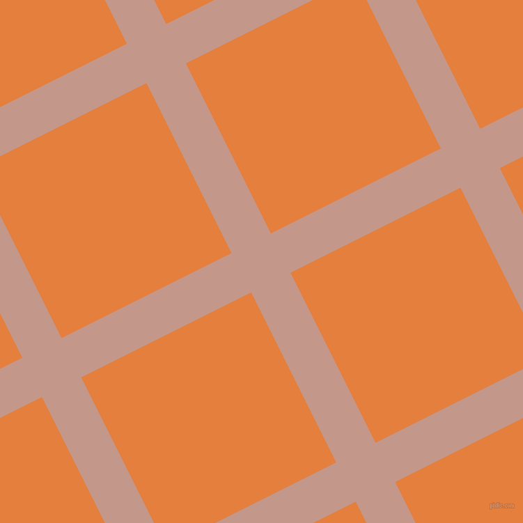 27/117 degree angle diagonal checkered chequered lines, 63 pixel line width, 273 pixel square size, Quicksand and Pizazz plaid checkered seamless tileable