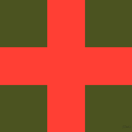 checkered chequered horizontal vertical lines, 160 pixel line width, 399 pixel square size, Red Orange and Army green plaid checkered seamless tileable
