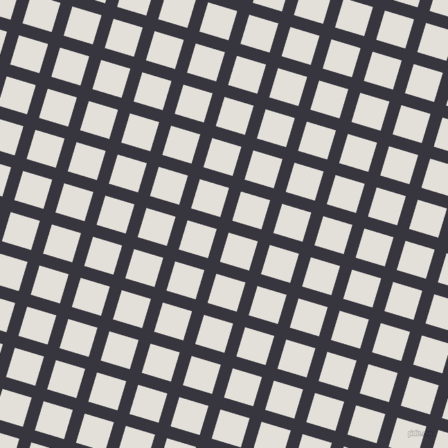 73/163 degree angle diagonal checkered chequered lines, 18 pixel line width, 44 pixel square size, Revolver and Vista White plaid checkered seamless tileable