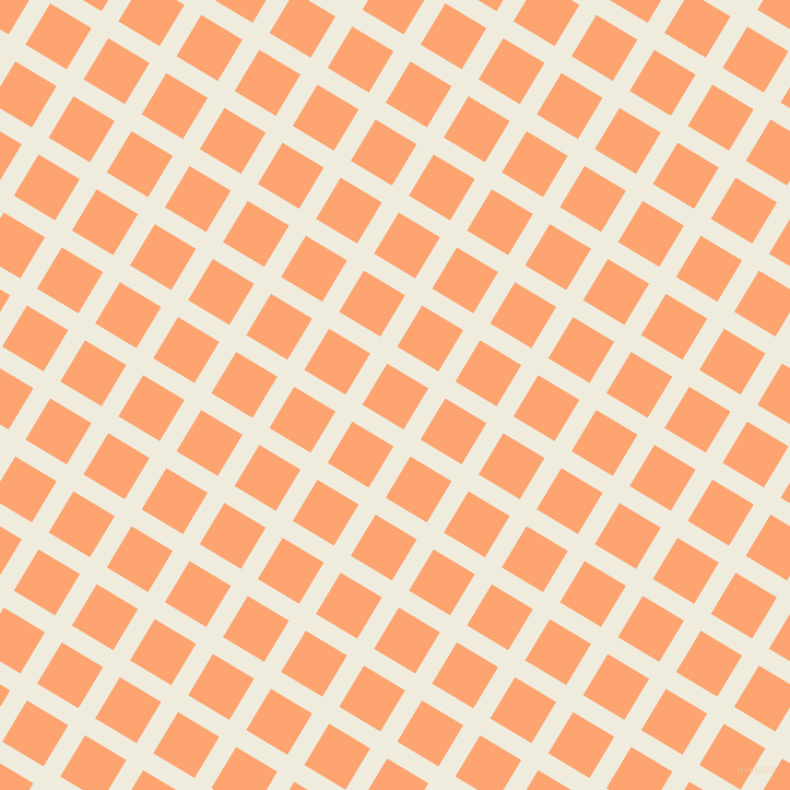 59/149 degree angle diagonal checkered chequered lines, 18 pixel line width, 44 pixel square size, Rice Cake and Hit Pink plaid checkered seamless tileable