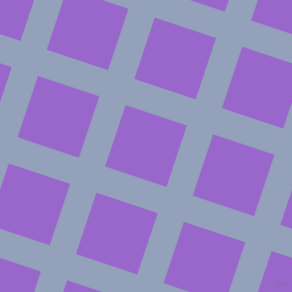 72/162 degree angle diagonal checkered chequered lines, 88 pixel lines width, 206 pixel square size, Rock Blue and Amethyst plaid checkered seamless tileable