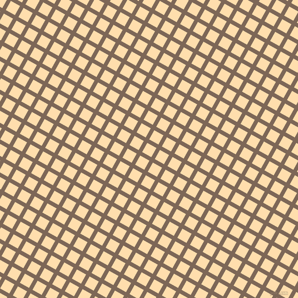 61/151 degree angle diagonal checkered chequered lines, 8 pixel lines width, 21 pixel square sizeRoman Coffee and Navajo White plaid checkered seamless tileable
