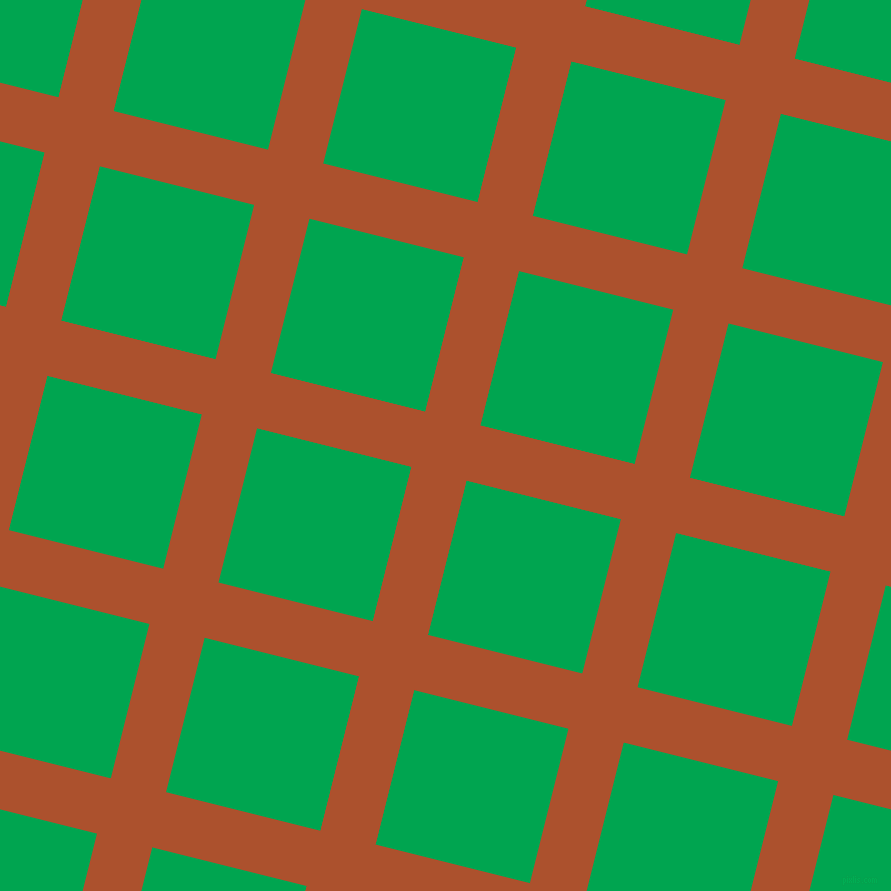 76/166 degree angle diagonal checkered chequered lines, 57 pixel lines width, 159 pixel square size, Rose Of Sharon and Pigment Green plaid checkered seamless tileable