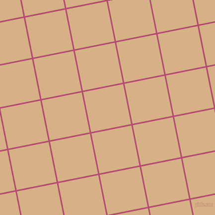 11/101 degree angle diagonal checkered chequered lines, 3 pixel line width, 82 pixel square size, Royal Heath and Calico plaid checkered seamless tileable