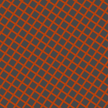 56/146 degree angle diagonal checkered chequered lines, 7 pixel line width, 24 pixel square size, Rust and Charcoal plaid checkered seamless tileable