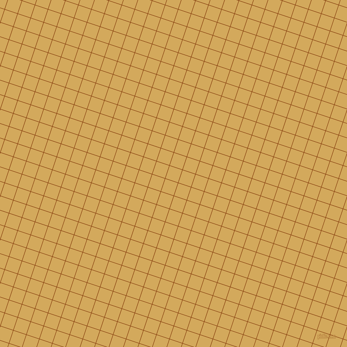 72/162 degree angle diagonal checkered chequered lines, 1 pixel line width, 26 pixel square size, Saddle Brown and Apache plaid checkered seamless tileable