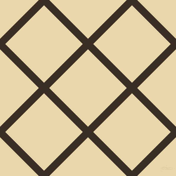 45/135 degree angle diagonal checkered chequered lines, 25 pixel line width, 186 pixel square size, Sambuca and Beeswax plaid checkered seamless tileable
