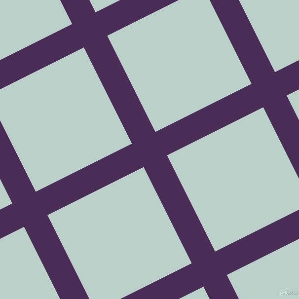 27/117 degree angle diagonal checkered chequered lines, 53 pixel lines width, 218 pixel square size, Scarlet Gum and Jet Stream plaid checkered seamless tileable