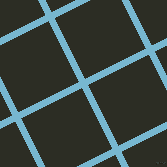 27/117 degree angle diagonal checkered chequered lines, 24 pixel line width, 238 pixel square size, Seagull and Green Waterloo plaid checkered seamless tileable