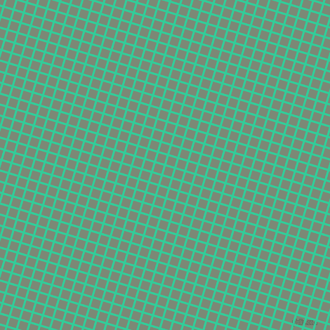 73/163 degree angle diagonal checkered chequered lines, 3 pixel line width, 12 pixel square size, Shamrock and Spanish Green plaid checkered seamless tileable