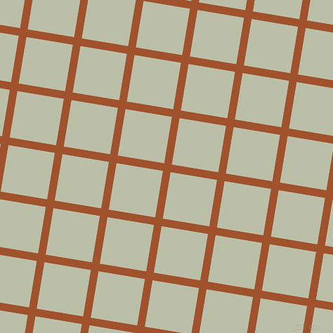 81/171 degree angle diagonal checkered chequered lines, 11 pixel line width, 67 pixel square size, Sienna and Beryl Green plaid checkered seamless tileable