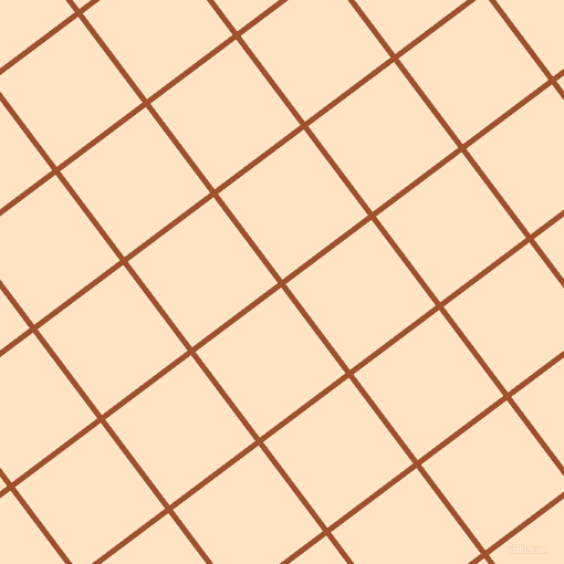 37/127 degree angle diagonal checkered chequered lines, 5 pixel lines width, 97 pixel square size, Sienna and Bisque plaid checkered seamless tileable