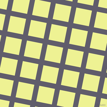 79/169 degree angle diagonal checkered chequered lines, 20 pixel line width, 63 pixel square size, Smoky and Jonquil plaid checkered seamless tileable