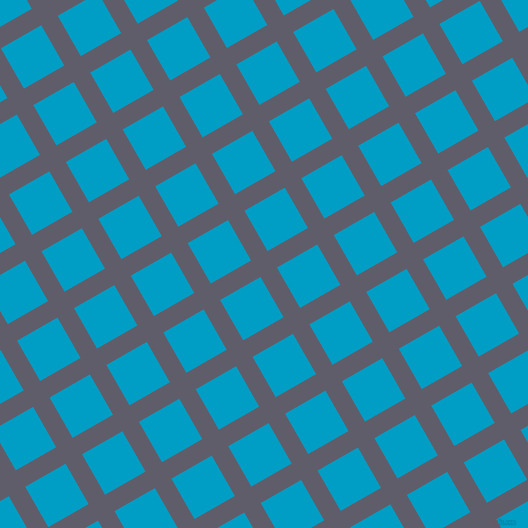 30/120 degree angle diagonal checkered chequered lines, 27 pixel lines width, 66 pixel square size, Smoky and Pacific Blue plaid checkered seamless tileable