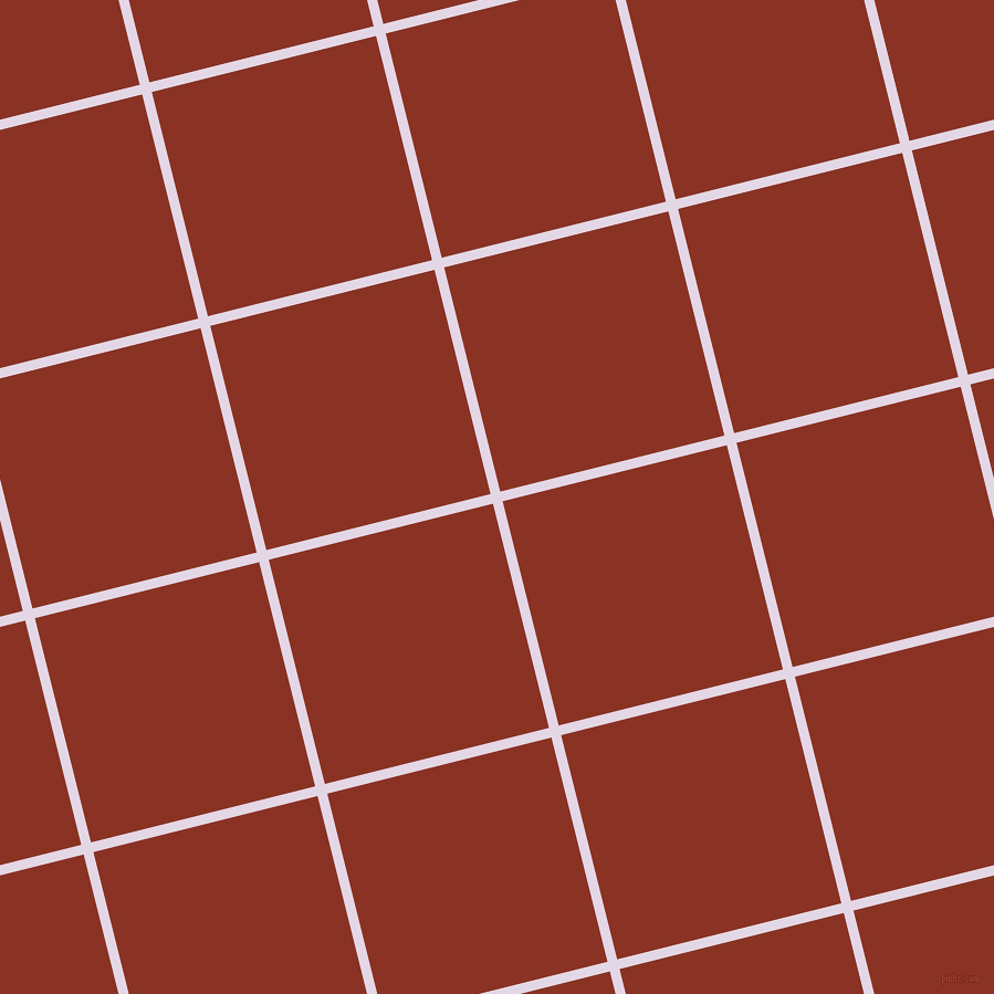 14/104 degree angle diagonal checkered chequered lines, 9 pixel line width, 209 pixel square size, Snuff and Burnt Umber plaid checkered seamless tileable