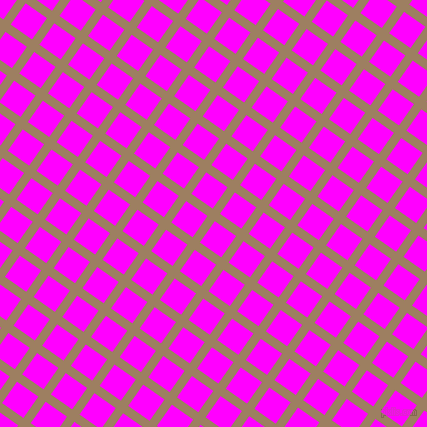 55/145 degree angle diagonal checkered chequered lines, 9 pixel line width, 26 pixel square size, Sorrell Brown and Magenta plaid checkered seamless tileable