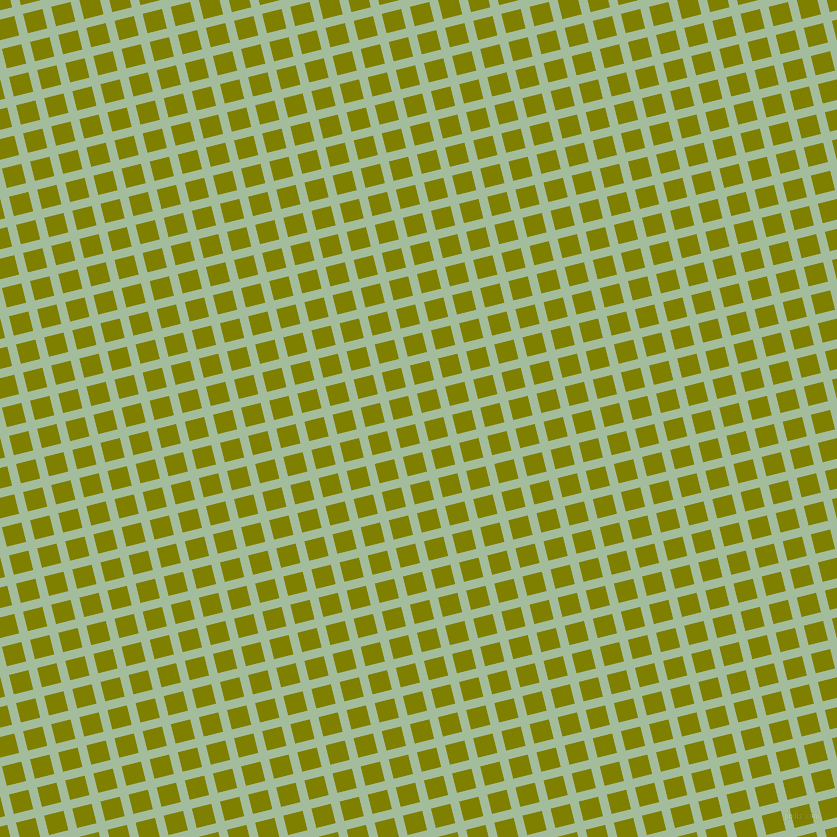 14/104 degree angle diagonal checkered chequered lines, 9 pixel line width, 20 pixel square size, Spring Rain and Olive plaid checkered seamless tileable