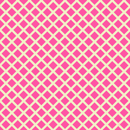 45/135 degree angle diagonal checkered chequered lines, 7 pixel lines width, 20 pixel square size, Spring Sun and Brilliant Rose plaid checkered seamless tileable