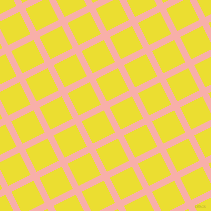 27/117 degree angle diagonal checkered chequered lines, 23 pixel lines width, 86 pixel square size, Sundown and Golden Fizz plaid checkered seamless tileable