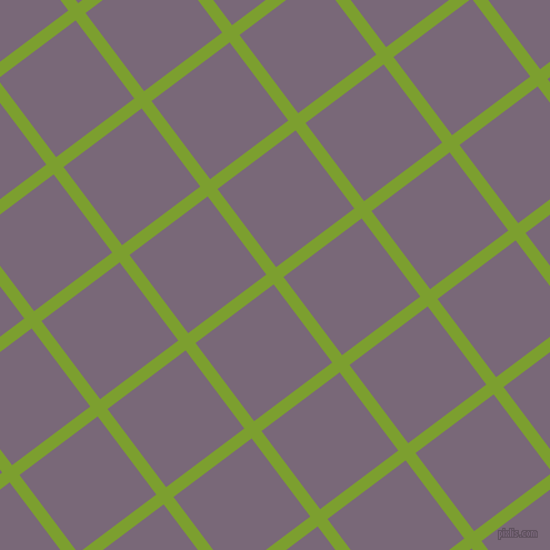 37/127 degree angle diagonal checkered chequered lines, 11 pixel line width, 88 pixel square size, Sushi and Old Lavender plaid checkered seamless tileable