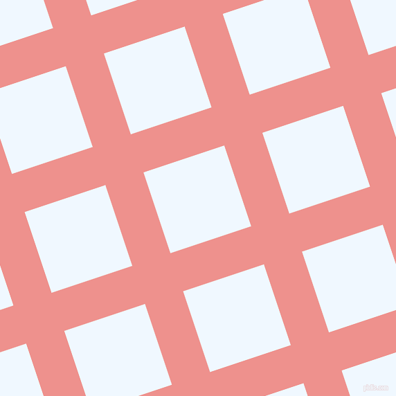 18/108 degree angle diagonal checkered chequered lines, 58 pixel line width, 123 pixel square size, Sweet Pink and Alice Blue plaid checkered seamless tileable