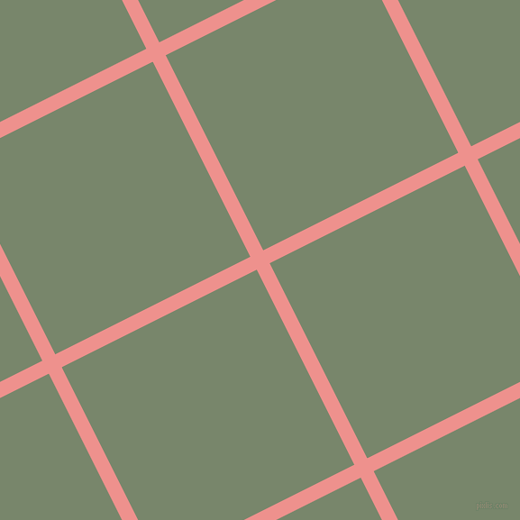 27/117 degree angle diagonal checkered chequered lines, 16 pixel lines width, 242 pixel square size, Sweet Pink and Camouflage Green plaid checkered seamless tileable