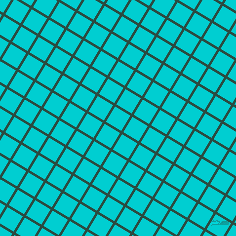 59/149 degree angle diagonal checkered chequered lines, 5 pixel line width, 36 pixel square size, Te Papa Green and Dark Turquoise plaid checkered seamless tileable