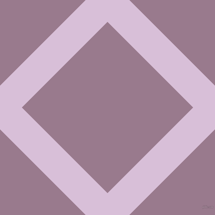 45/135 degree angle diagonal checkered chequered lines, 100 pixel lines width, 392 pixel square size, Thistle and Mountbatten Pink plaid checkered seamless tileable