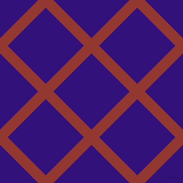 45/135 degree angle diagonal checkered chequered lines, 35 pixel line width, 176 pixel square size, Thunderbird and Persian Indigo plaid checkered seamless tileable