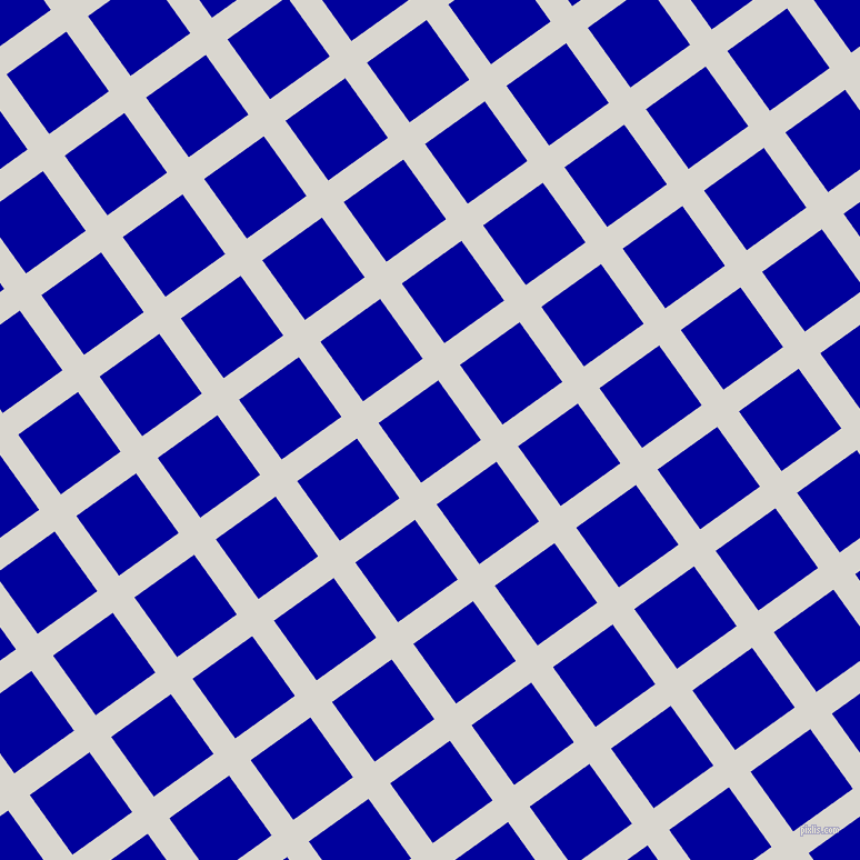 36/126 degree angle diagonal checkered chequered lines, 24 pixel lines width, 66 pixel square size, Timberwolf and New Midnight Blue plaid checkered seamless tileable